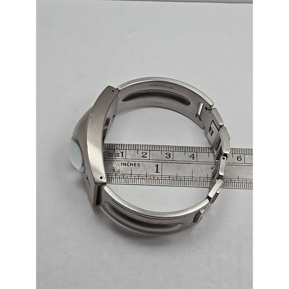 Vintage Storm London Enterprise Blue Dome Silver Watch New Battery Y2K Small - Picture 9 of 12